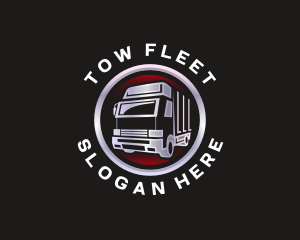 Truck Freight Delivery logo design