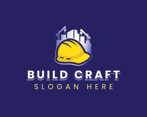 Building Construction Hat logo design