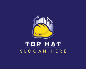 Building Construction Hat logo design