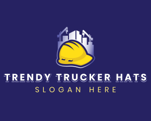 Building Construction Hat logo design