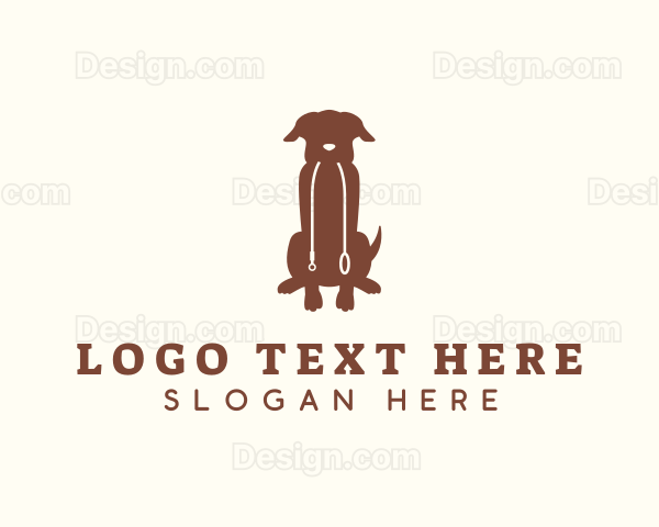 Sitting Pet Dog Logo