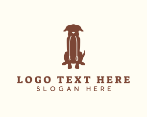 Sitting Pet Dog logo