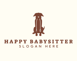 Sitting Pet Dog logo