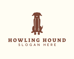 Sitting Pet Dog logo design