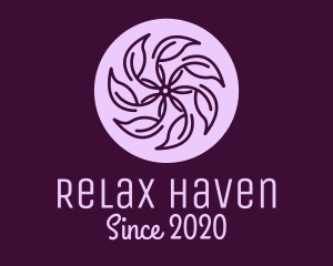 Spa Violet Flower logo