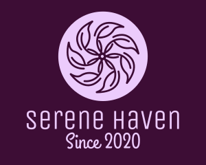 Spa Violet Flower logo