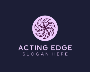 Eco Flower Leaf logo design