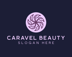 Eco Flower Leaf logo design