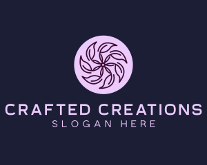 Eco Flower Leaf logo design