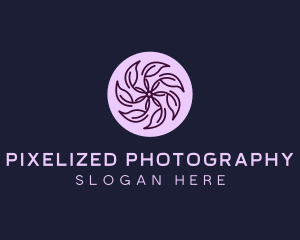 Eco Flower Leaf logo design