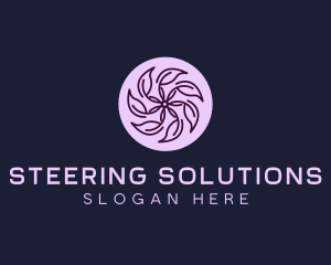 Eco Flower Leaf logo design