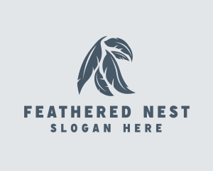 Tribal Feather Aviary logo design