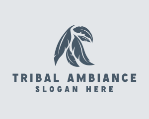 Tribal Feather Aviary logo design