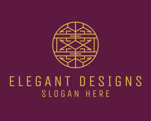 Elegant Gold Line Art logo design