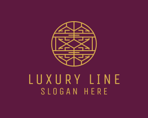 Elegant Gold Line Art logo design