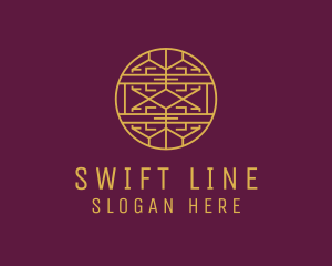 Elegant Gold Line Art logo design