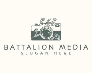 Floral Camera Studio logo design