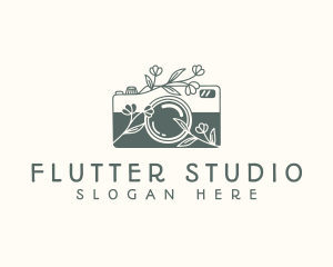 Floral Camera Studio logo design