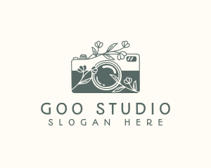 Floral Camera Studio logo design