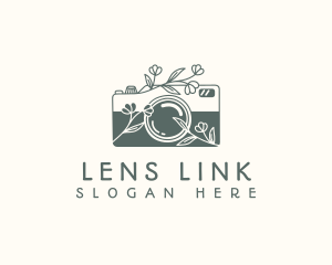 Floral Camera Studio logo design