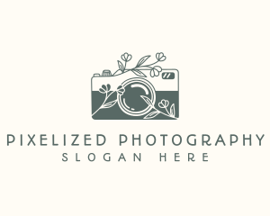 Floral Camera Studio logo design