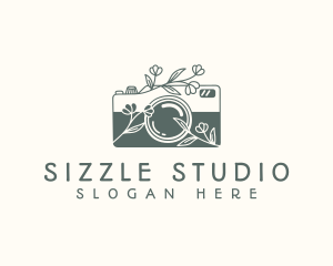 Floral Camera Studio logo design