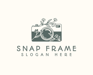 Floral Camera Studio logo design