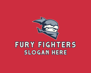 Gamer Ninja Fighter  logo design