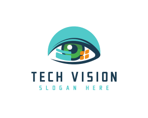 Vision Technology Software logo design