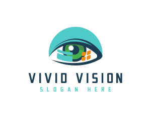 Vision Technology Software logo design