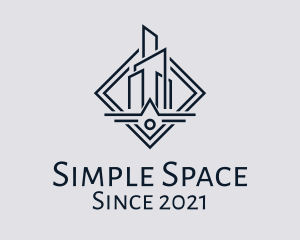 Minimalist Building Contractor  logo design