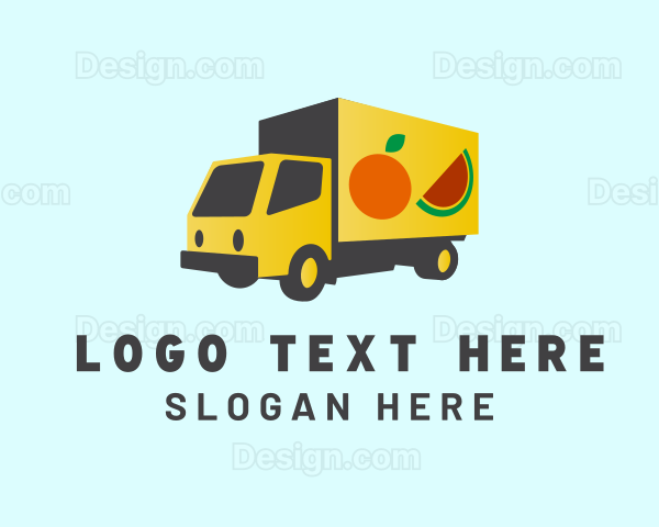 Fresh Fruit Truck Logo