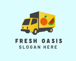 Fresh Fruit Truck logo design