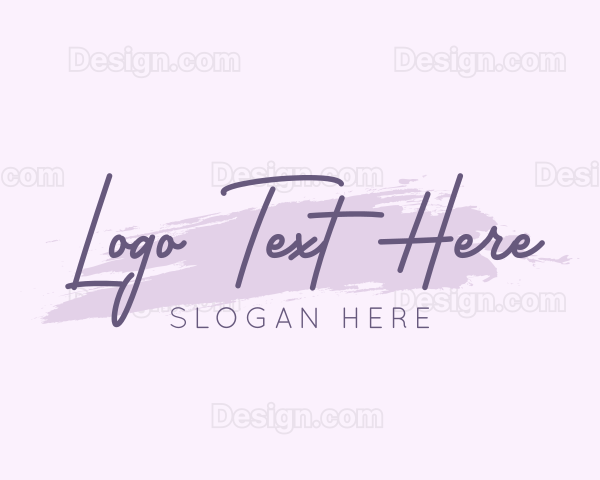 Purple Feminine Brand Logo