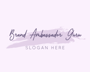 Purple Feminine Brand logo design