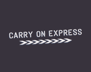 Express Arrow Stencil logo design