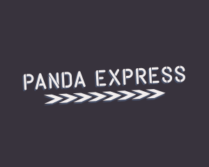 Express Arrow Stencil logo design