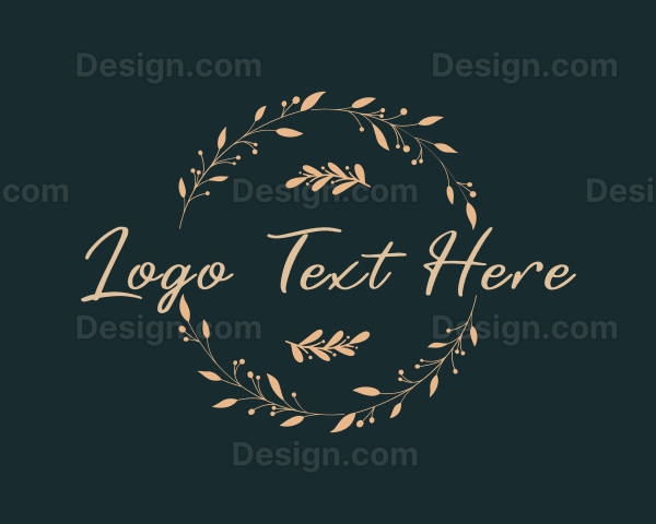 Retro Floral Fashion Boutique Logo