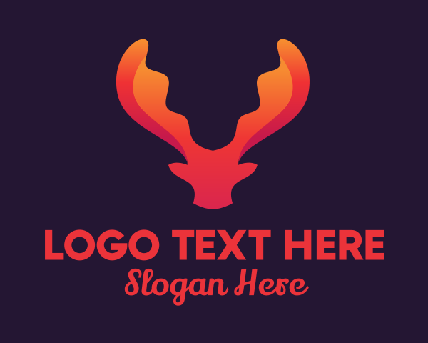 Deer Head logo example 4