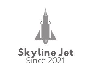 Pencil Fighter Jet  logo