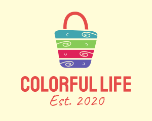 Colorful Tote Bag logo design