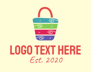 Trend - Colorful Tote Bag logo design