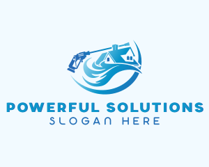 House Wash Cleaning logo design