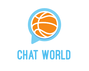 Basketball Sport Chat logo design