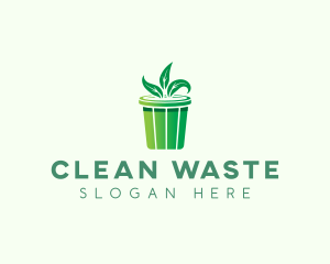 Eco Garbage Can logo design