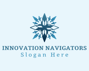 Modern Abstract Compass logo design