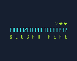 Neon Videogame Wordmark logo design