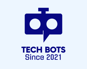 Mechanical Chat Robot logo design