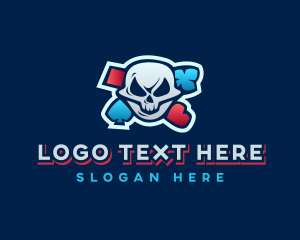 Casino Gaming Skull logo