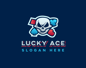 Casino Gaming Skull logo design